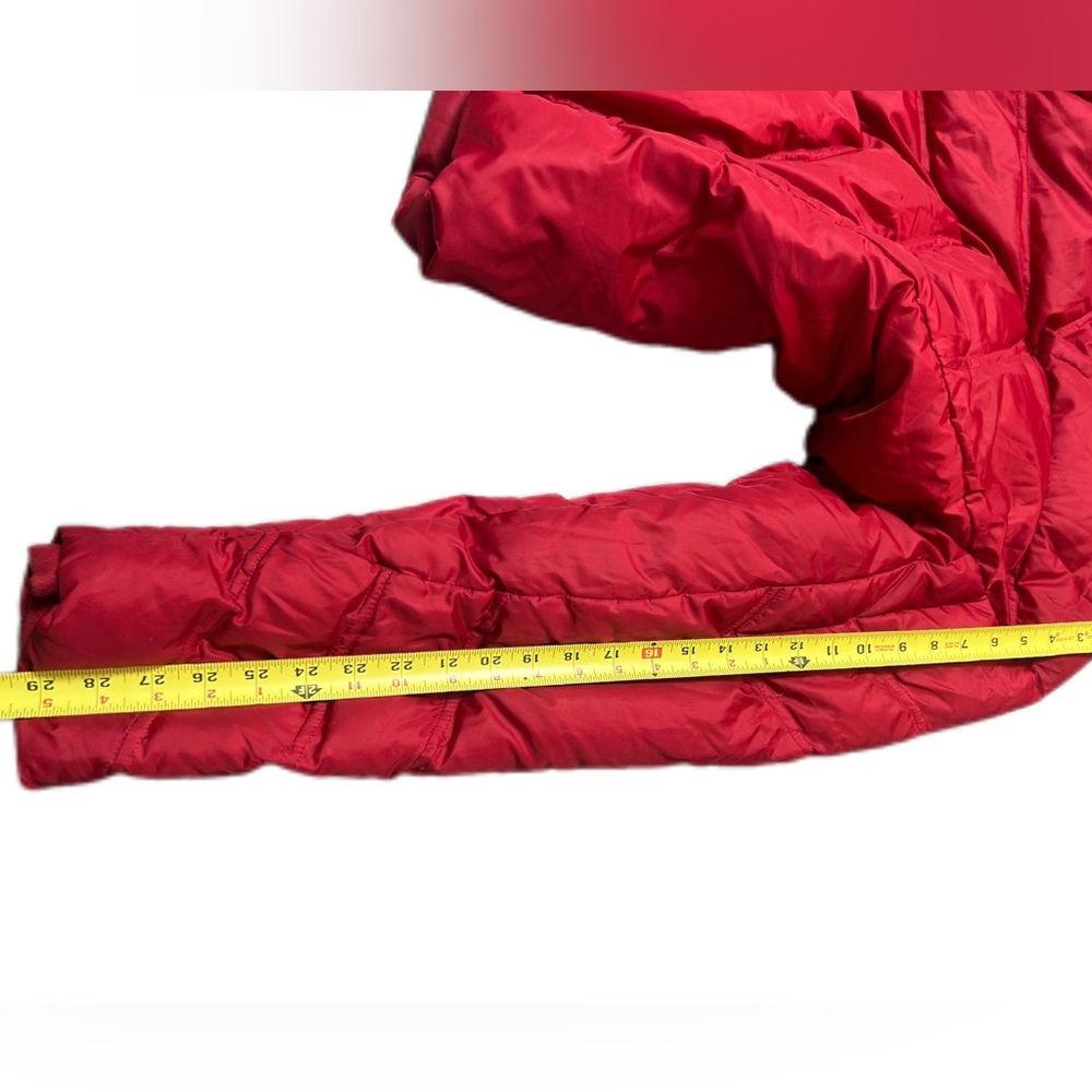 Eddie Bauer Vintage Premium Goose Down Red Quilted Jacket Size Large - Picture 5 of 10